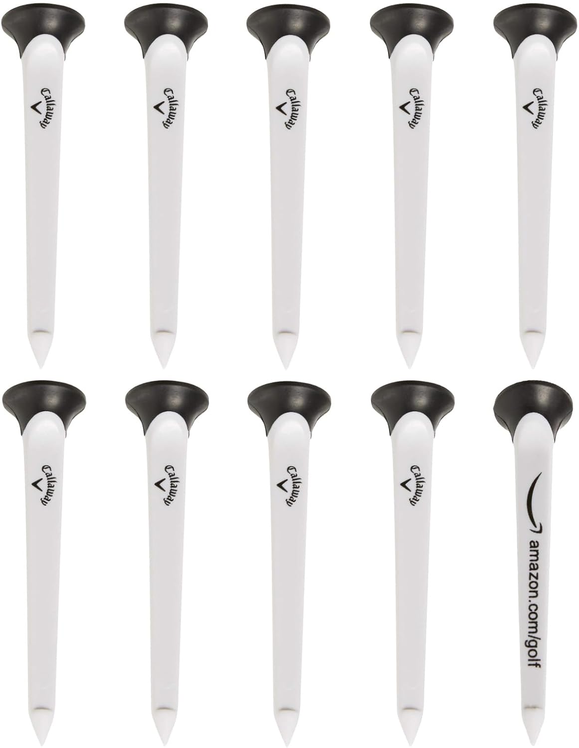 Callaway Par-Tee Plastic Golf Tees - 10 Pack for Precision Drives