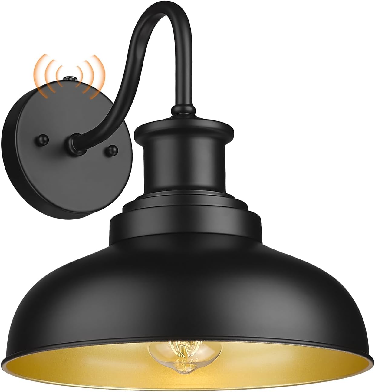 Dusk to Dawn Outdoor Gooseneck Barn Light for Rustic Charm