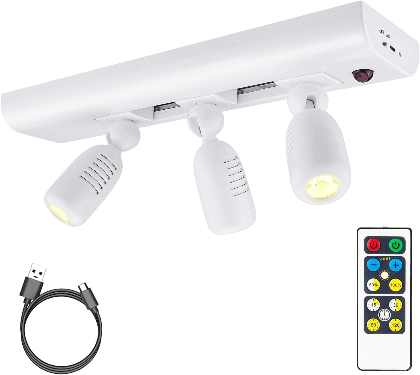HONWELL Track Lighting Wireless LED Spotlights for Art Display