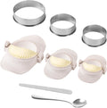 8 PCS Wheat Straw Dumpling Press Set - Easy Empanadas & Chinese Dumplings!