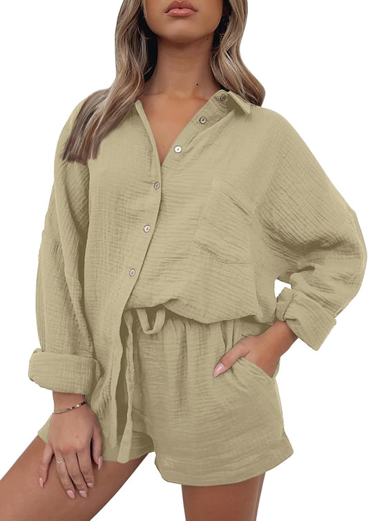 Oversized 2 Piece Lounge Wear Sets for Women by AUTOMET