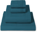 Queen Teal Sheets Set - 4 PC Iconic Collection Bedding