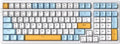 Wireless Mechanical Keyboard Triple Mode Ice Blue Backlit - Hotswap