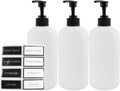 Set of 3 16oz Pump Dispensers for Shower Essentials