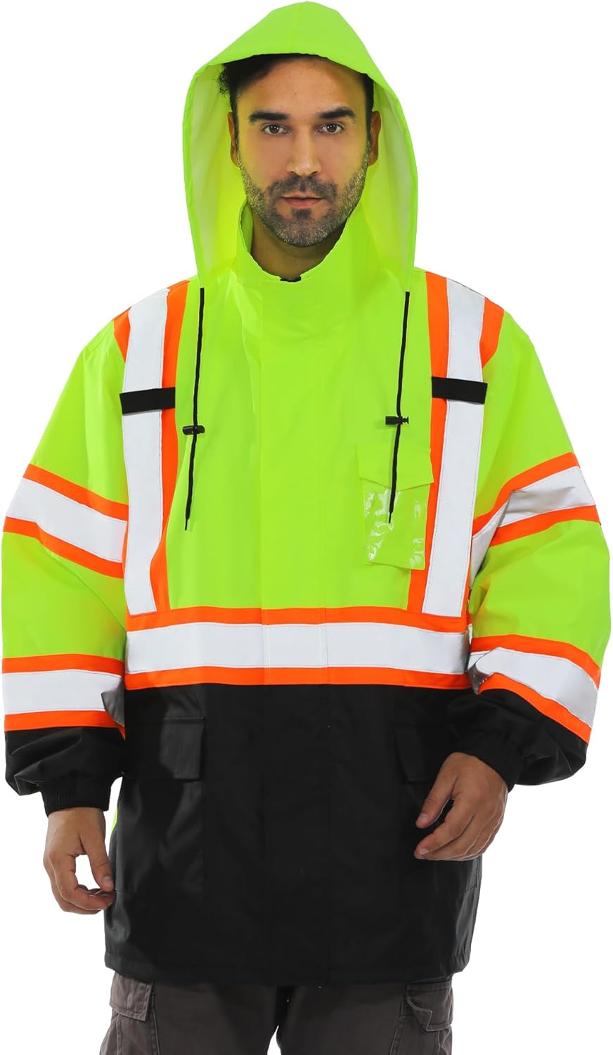 Hi Vis Rain Jacket Waterproof Class 3 High Visibility Gear