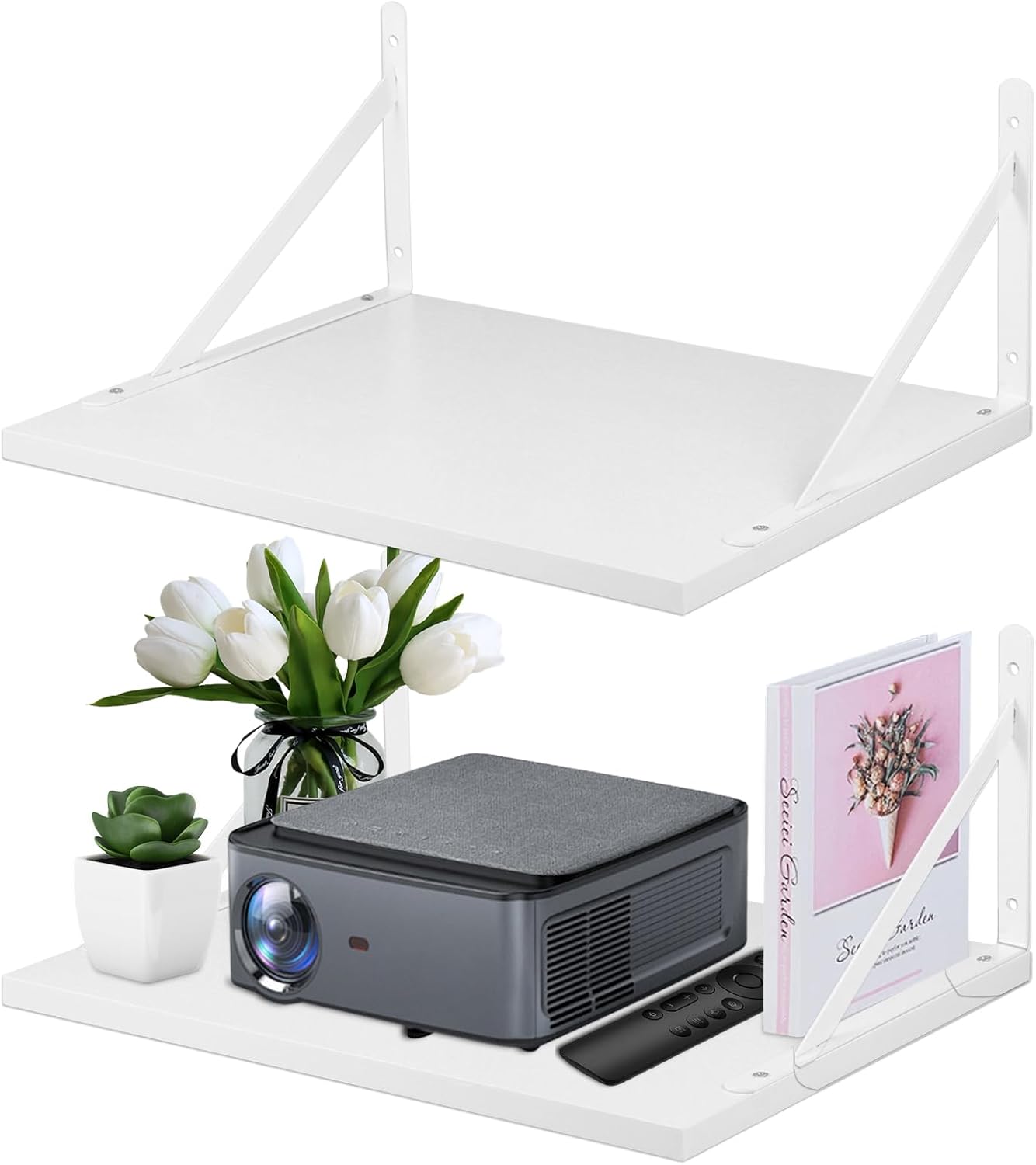 Wensdr Projector Wall Mount Shelf: Organize with Style!