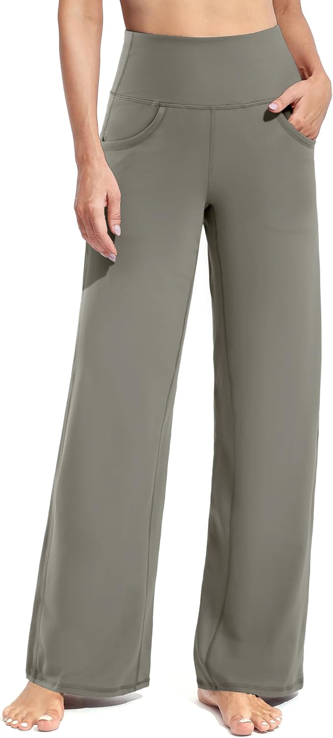 Promover Wide Leg Pants for Women - Comfortable Yoga Pants