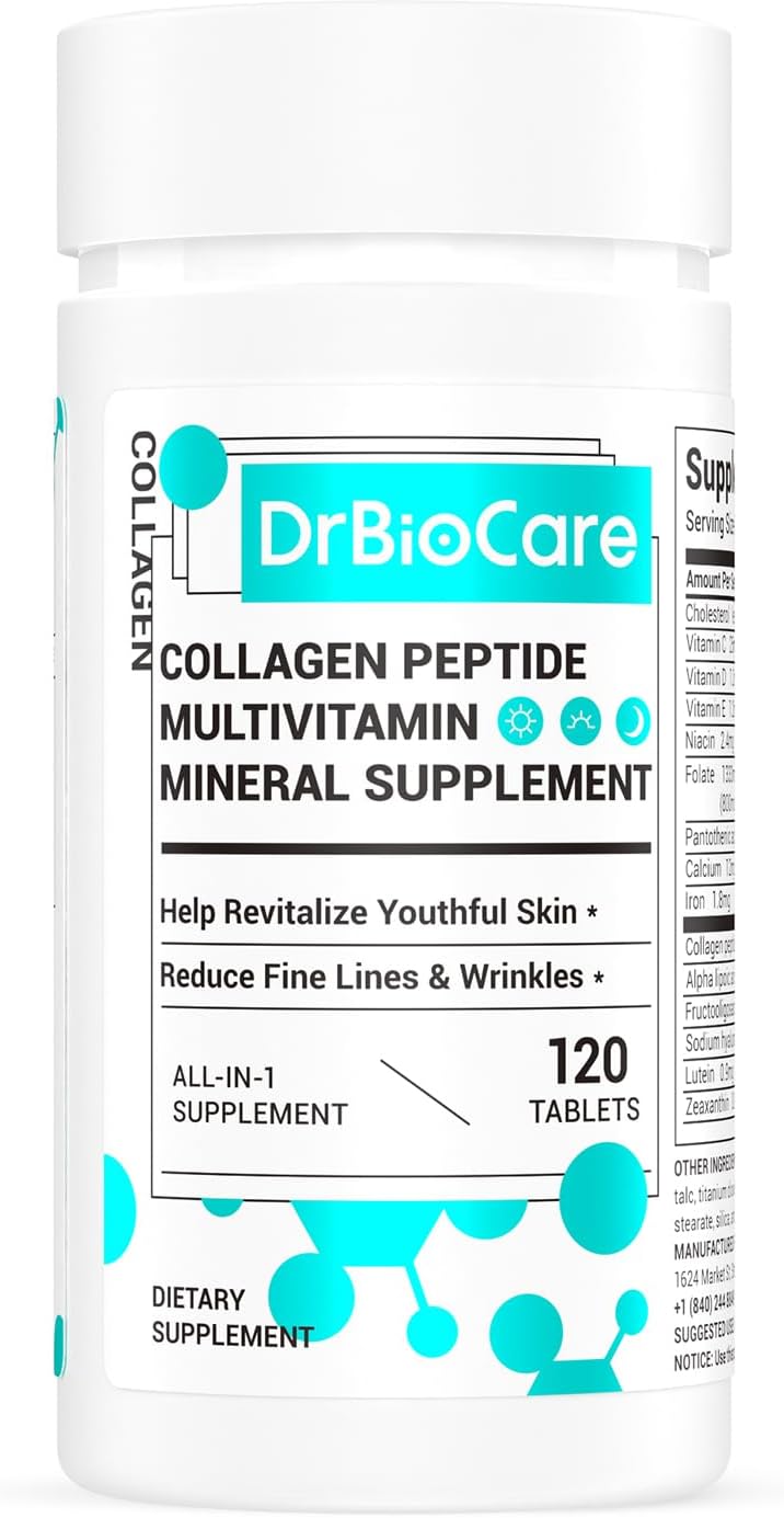Collagen Peptides for Women with Vitamin D3 & Probiotics - 120 Tablets