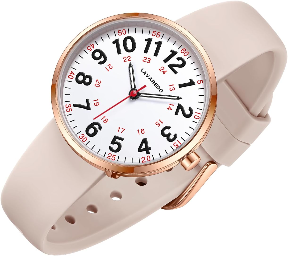 Bomieux Small Nurse Watch: Waterproof, Easy Read Dial, Japanese Quartz, Military Time