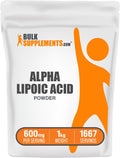 Alpha Lipoic Acid Powder 600mg - BulkSupplements ALA