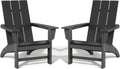 Poly Lumber Adirondack Chairs Set of 2 - All-Weather Outdoor Seating