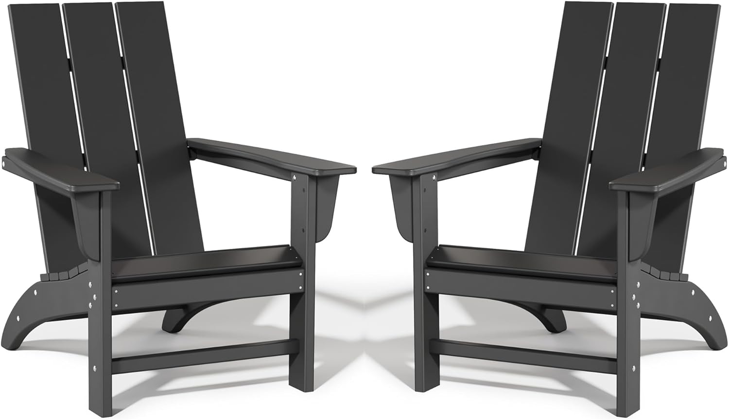 Poly Lumber Adirondack Chairs Set of 2 for Outdoor Relaxation