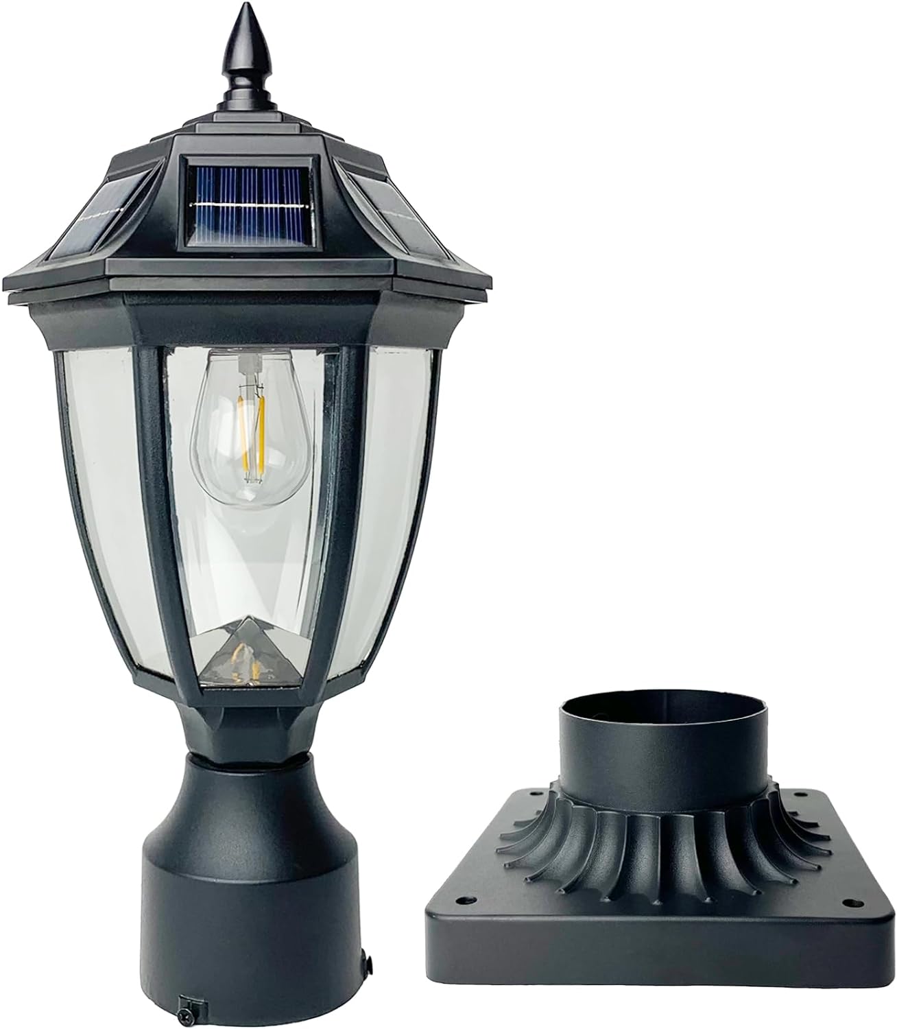 Solar Post Lamp Lights for Outdoor Waterproof Motion Sensor