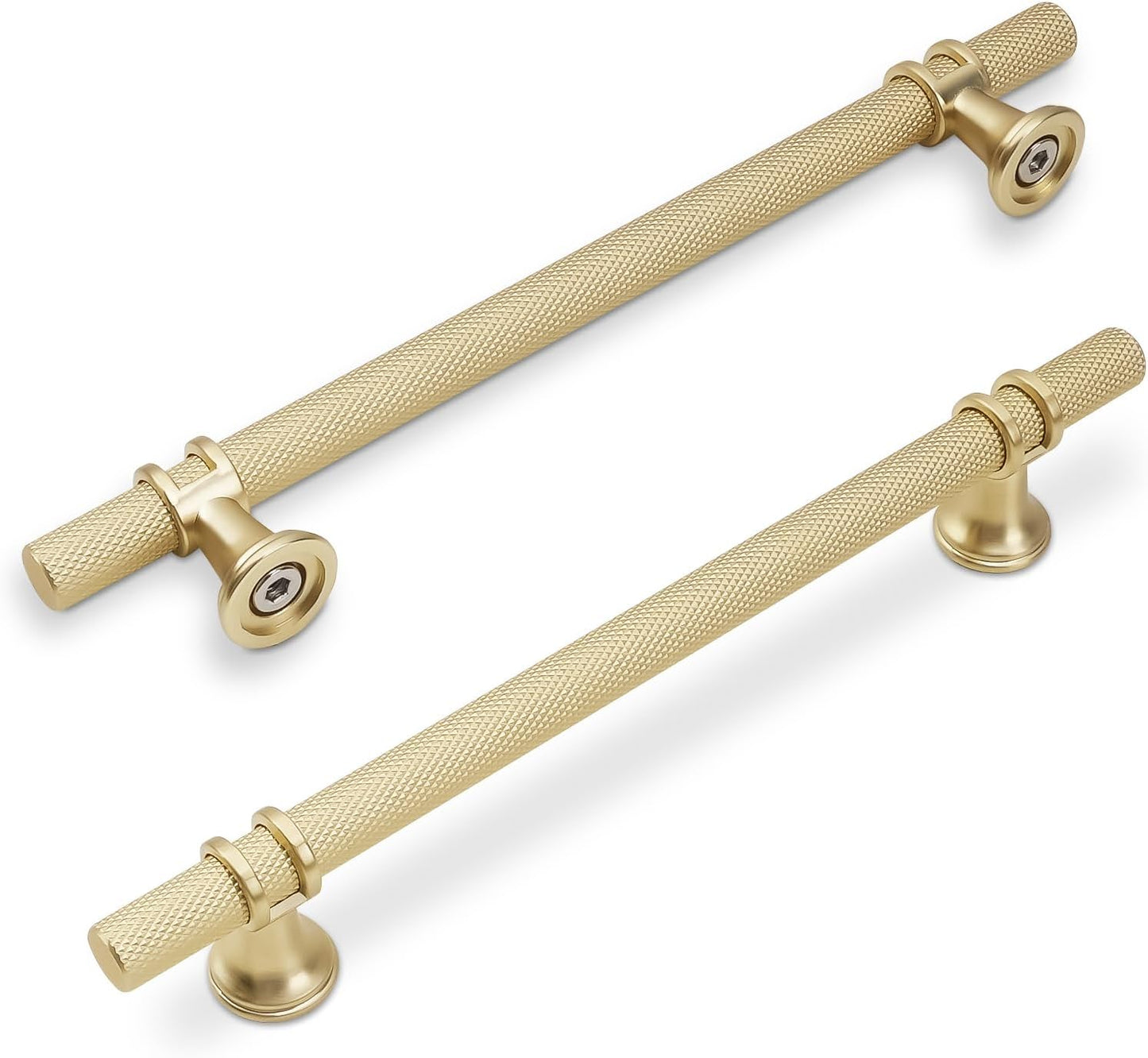10 Pack 6-1/4 Inch Brushed Gold Cabinet Pulls for Stylish Homes