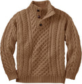 Makkrom Kids and Boys Mock Neck Pullover Sweater - Cozy, Smart Fit