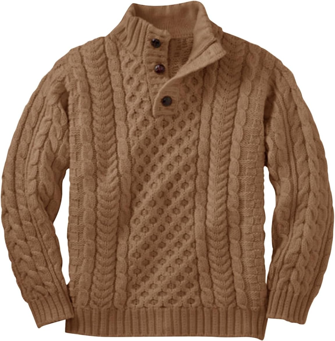 Makkrom Kids Mock Neck Pullover Sweater for Boys - Stylish Knitwear