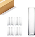 WGVI Quality Thick Weighted Tall Clear Cylinder Glass Vases