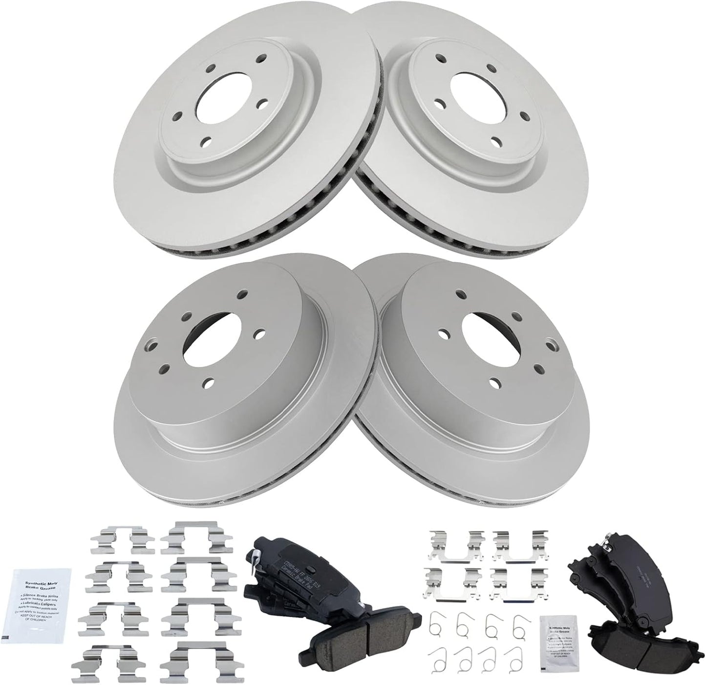 Premium Brake Pad & Rotor Kit for INFINITI Q50 and Q60 Models