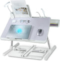 Laptop Lap Desk with Cooling Fan - Adjustable Bed Desk for Work