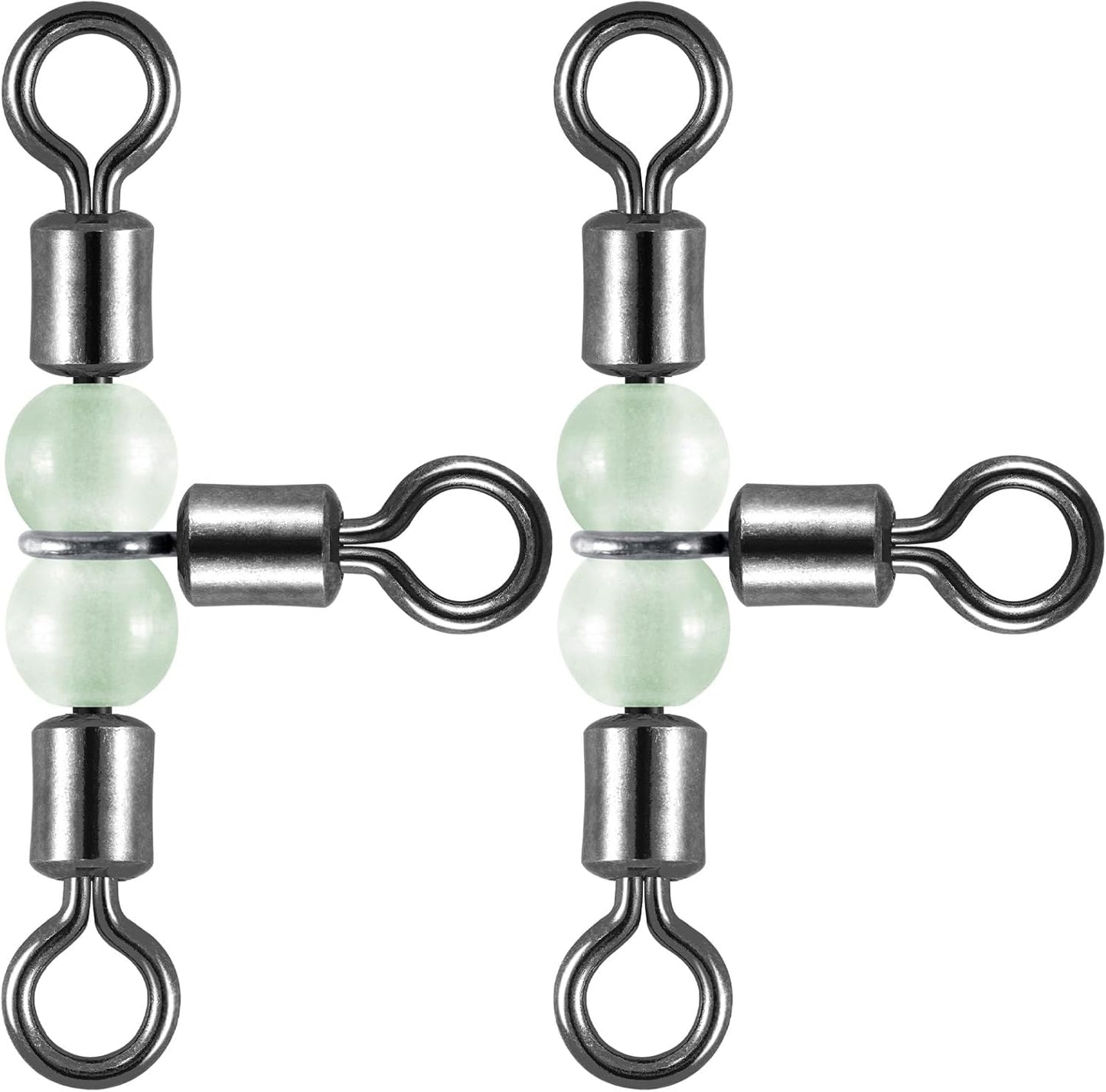Dr.Fish 20 Pack Glow Bead Fishing Swivels