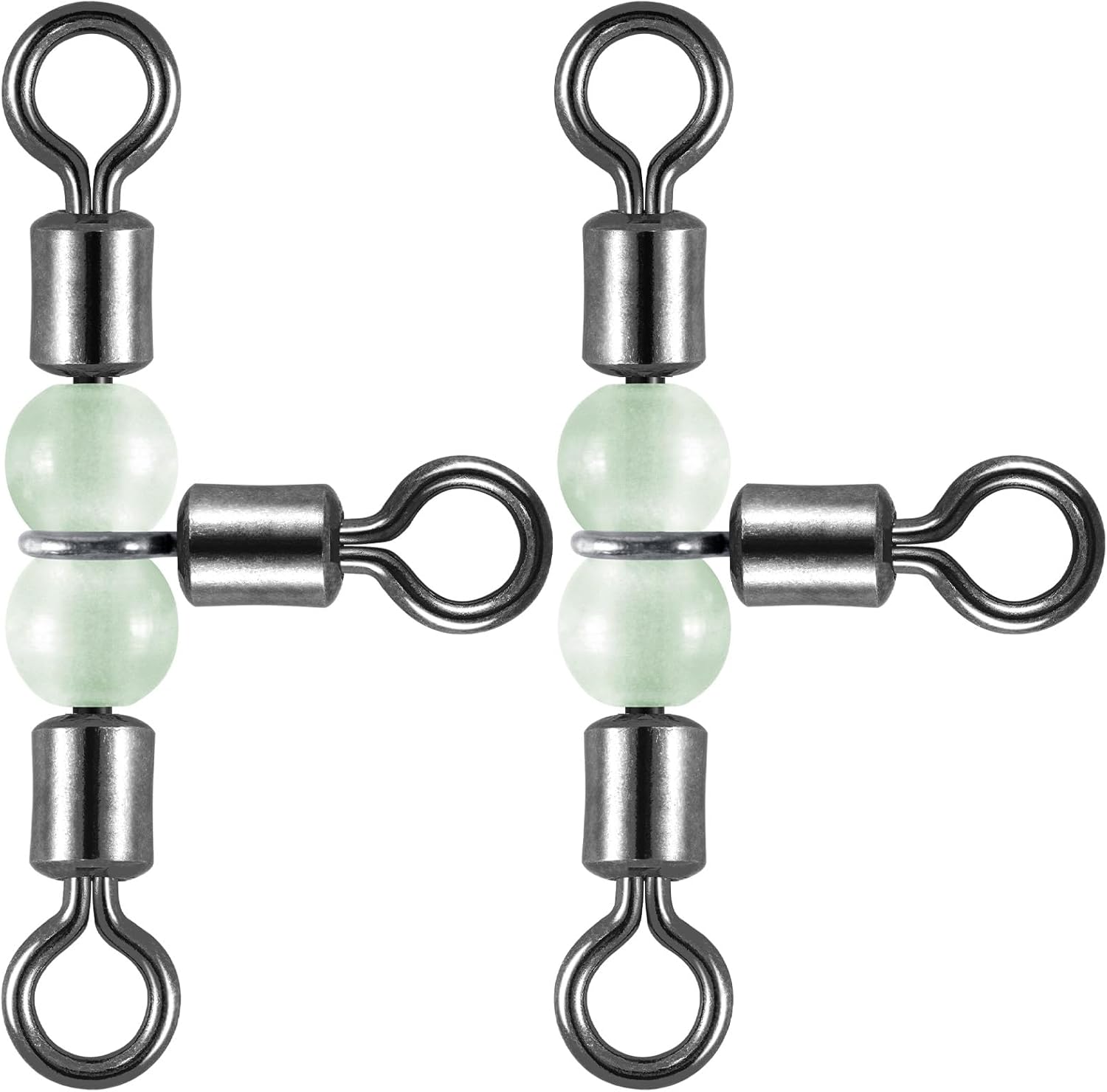 Dr.Fish 20 Pack Glow Bead Fishing Swivels