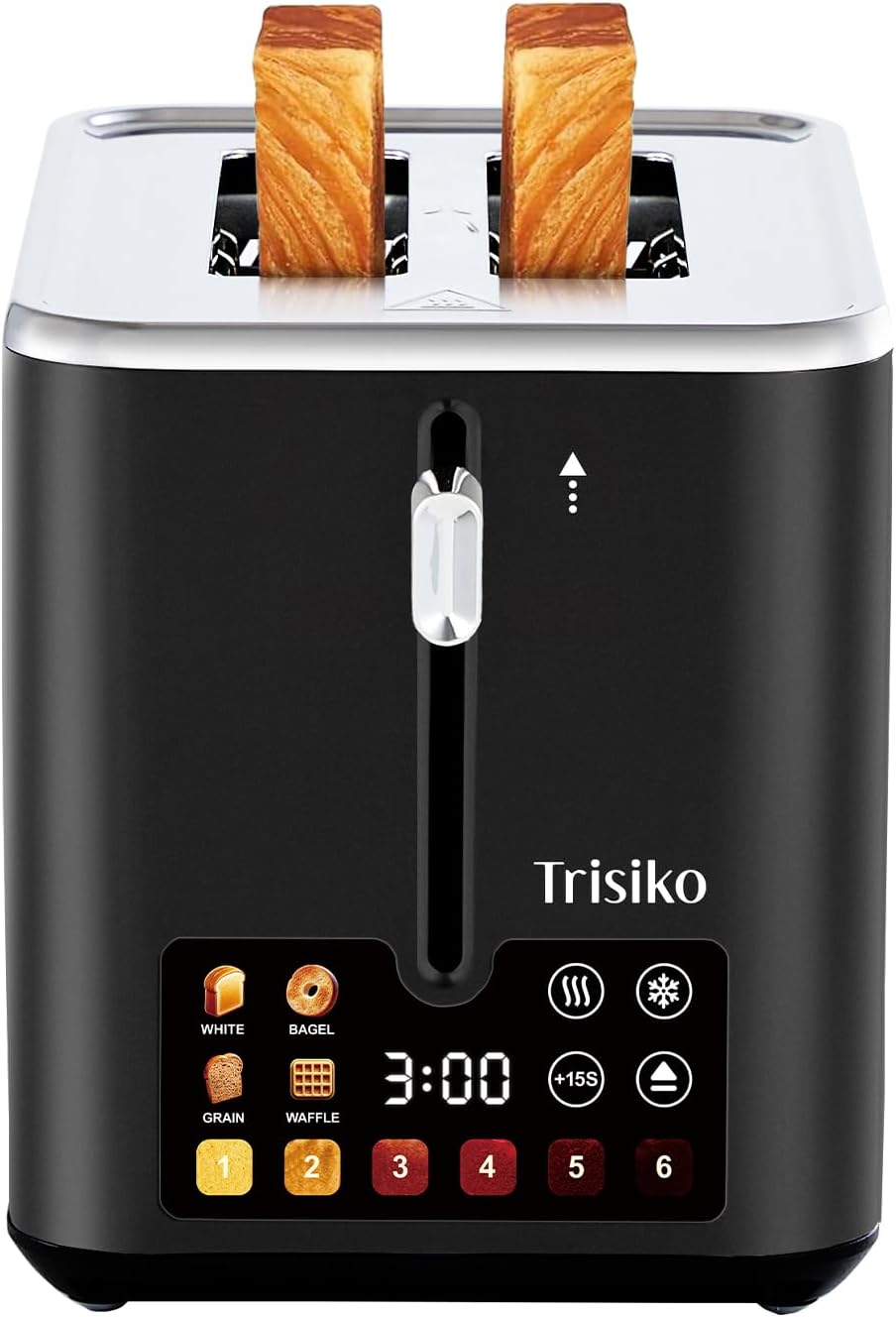 Trisiko Touch Screen Toaster 2 Slice with Smart Functions