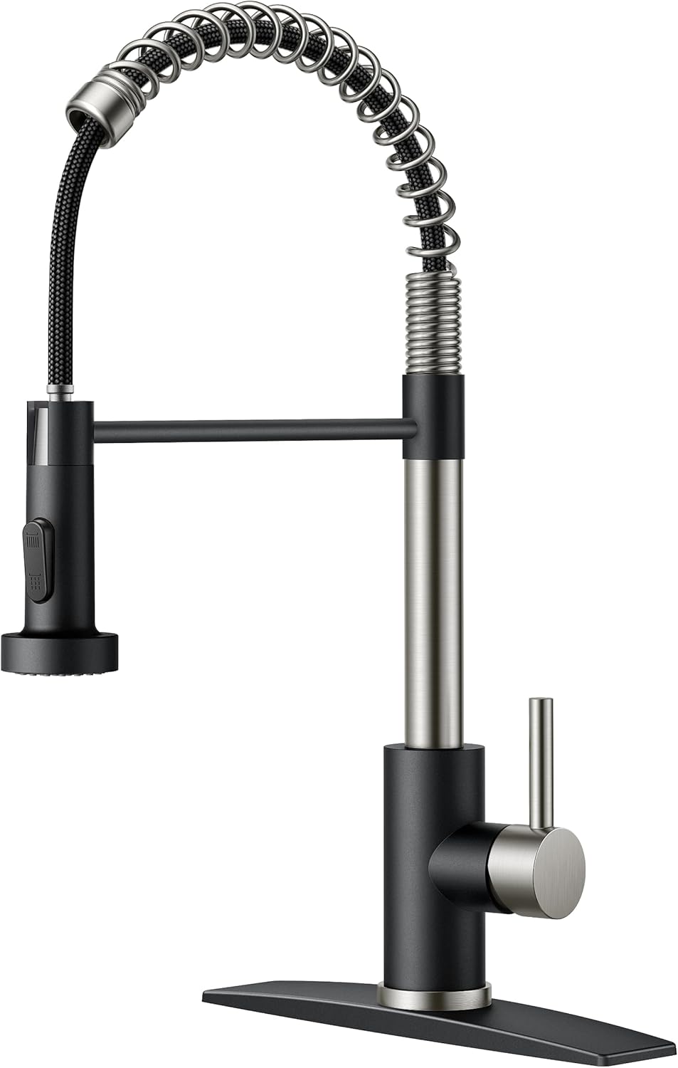 FORIOUS Kitchen Faucet with Pull Down Sprayer for Modern Homes