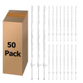 50 Pack Electric Fence Posts 48 in Step-In Temporary Fence - Durable