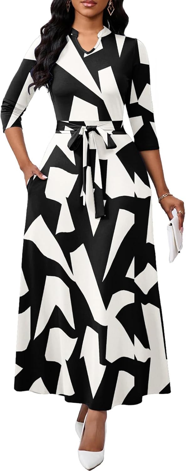 Maxi Dresses for Women with Pockets - Semi Formal A-line Style