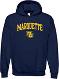 Marquette Team Color Arch Logo Hoodie - Unisex Heavy Blend
