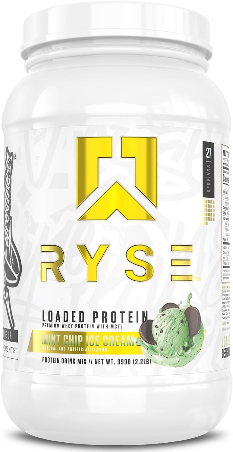 RYSE Loaded Protein Powder - Mint Chip Ice Cream Flavor Review