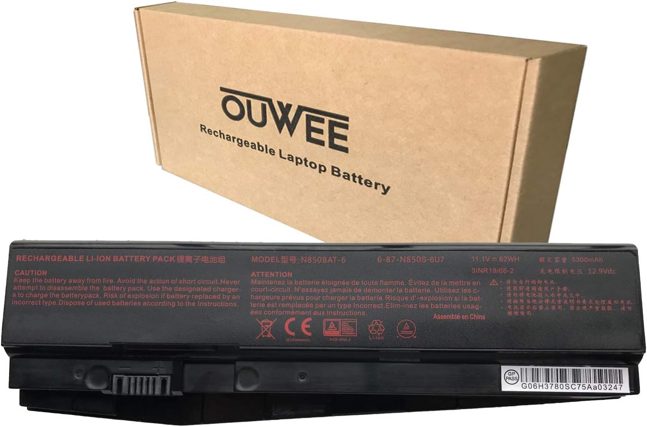 N850BAT-6 Laptop Battery for N870HK Z6-KP Z7M-KP and More