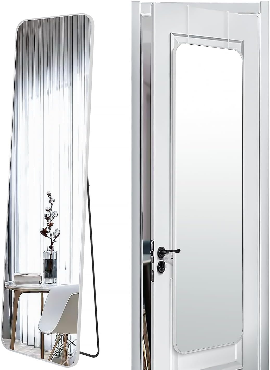 57x16 Door Hanging Full Length Mirror for Bedroom and Bathroom