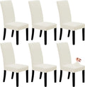 Easy-Going Dining Chair Covers Set of 6 - Stretch Parsons Slipcovers