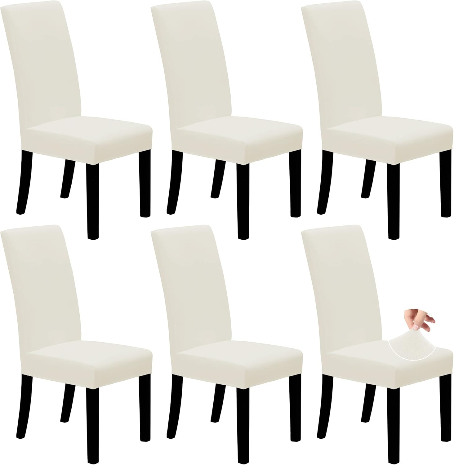 Stretch Dining Chair Covers Set of 6 for Elegant Dining Rooms