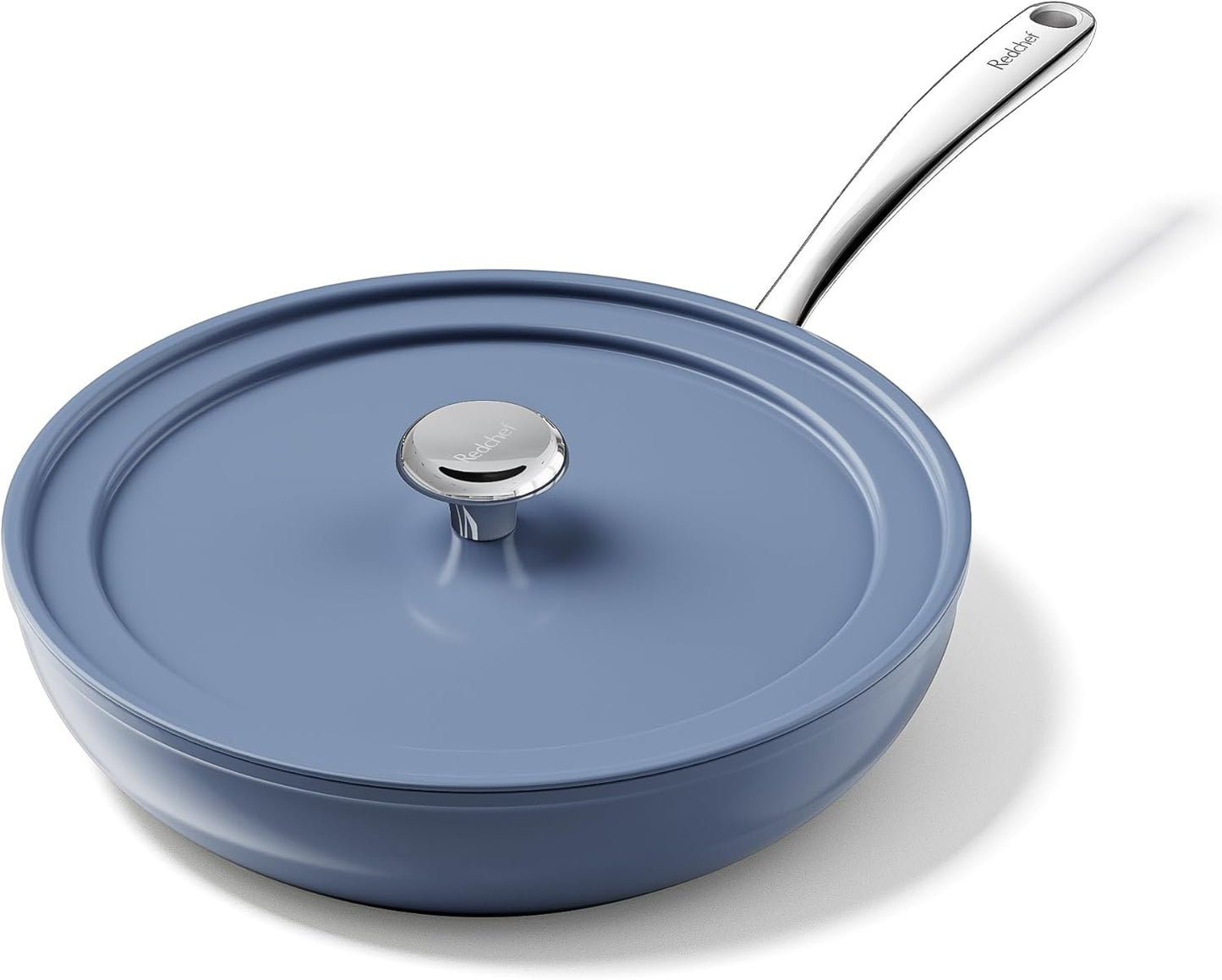 Redchef Ceramic Deep Saute Pan with Lid, 11 Inch Nonstick Frying Pan