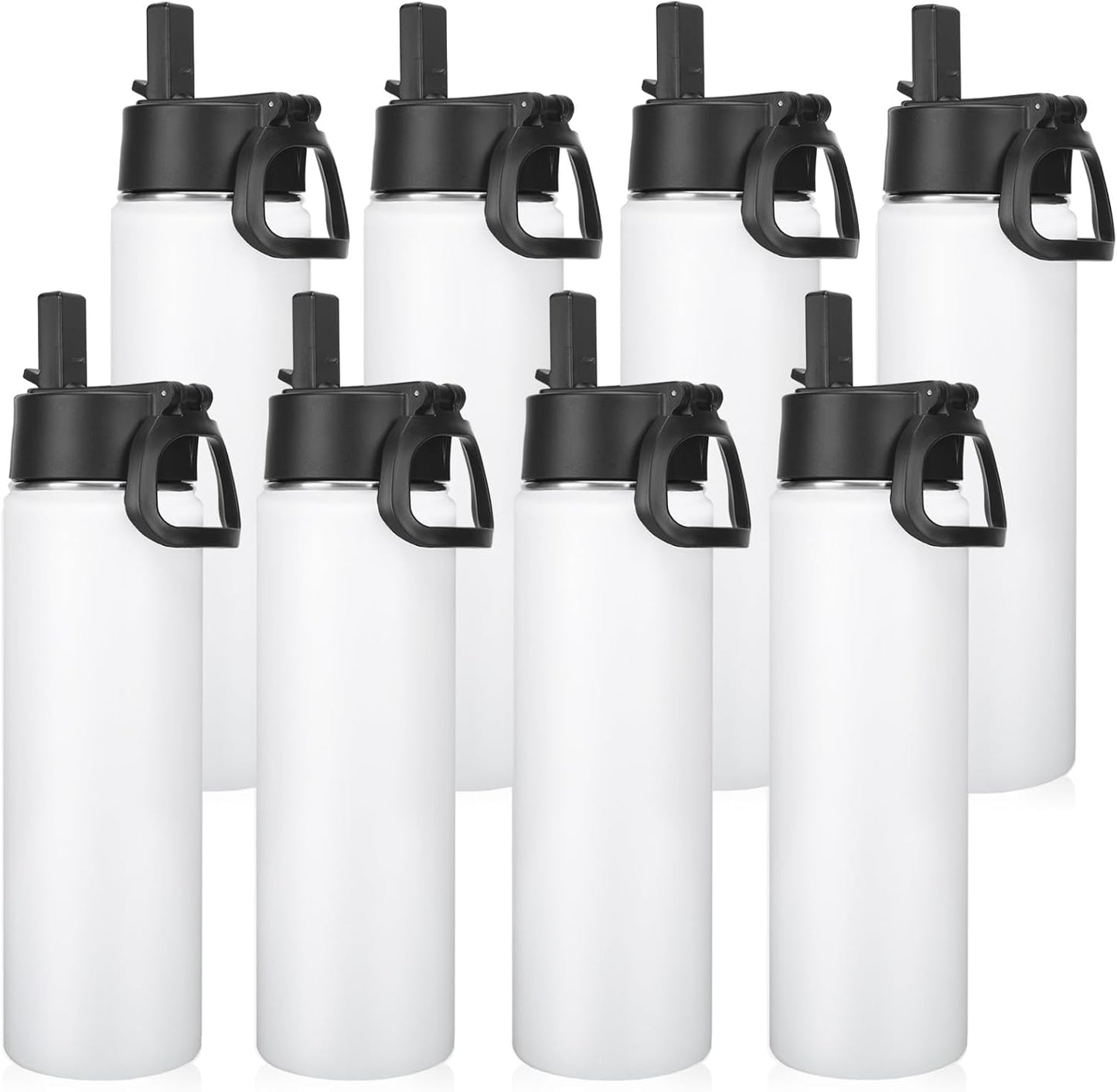 Neihepal 22 oz Insulated Water Bottles Bulk for All-Day Hydration