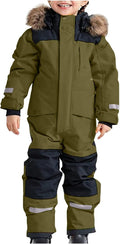 Snow Suit for Kids One Piece Snowsuit - Waterproof Warm Protection in