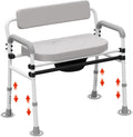 Super Wide & Secure Commode Toilet Chair - Versatile 4-in-1