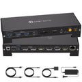 KVM Switch 3 Monitors 2 Computers - 4K@120Hz Triple Display KVM