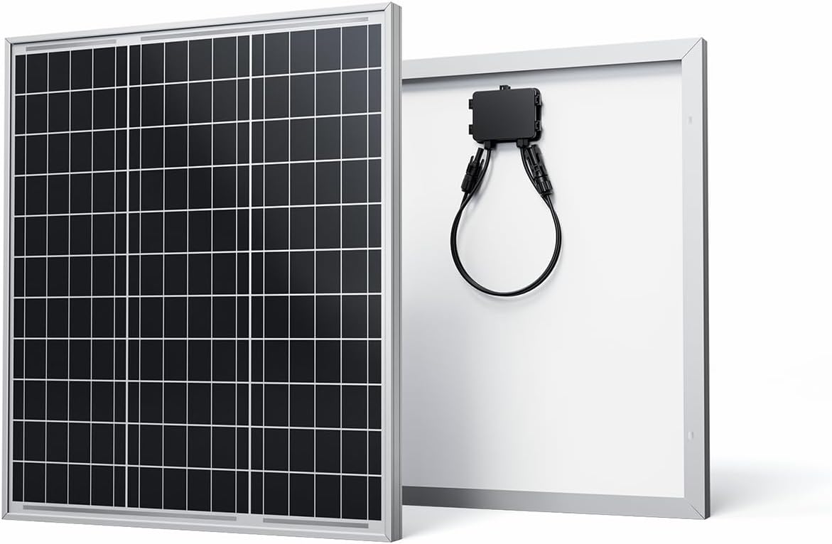 Renogy Solar Panel 50 Watt 12 Volt for Off-Grid Applications