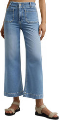 Wide Leg Jeans for Women High Waisted Flare Cropped - Stylish Fit