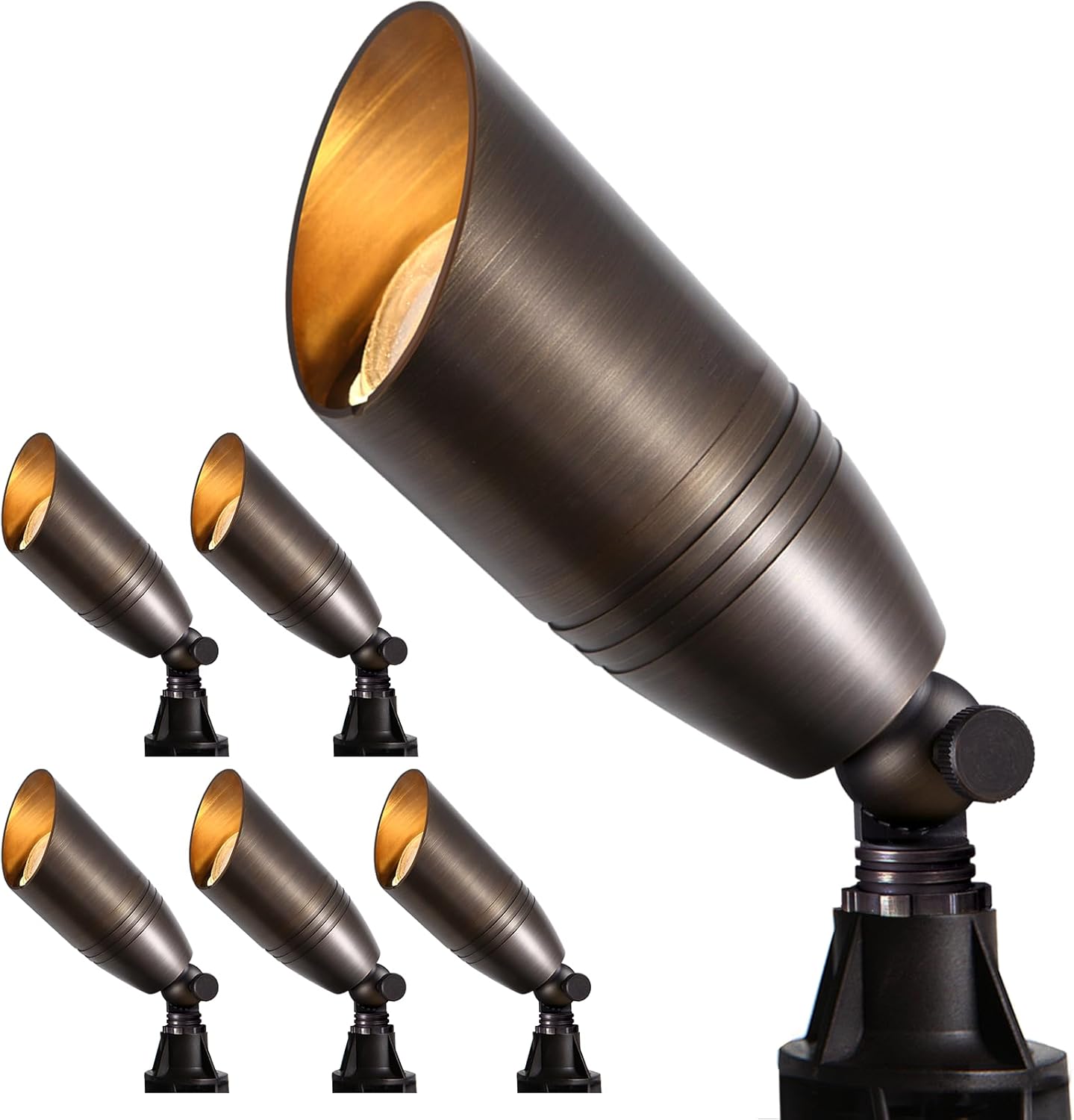 Gardencoin Solid Brass Outdoor Landscape Spotlights for Your Yard