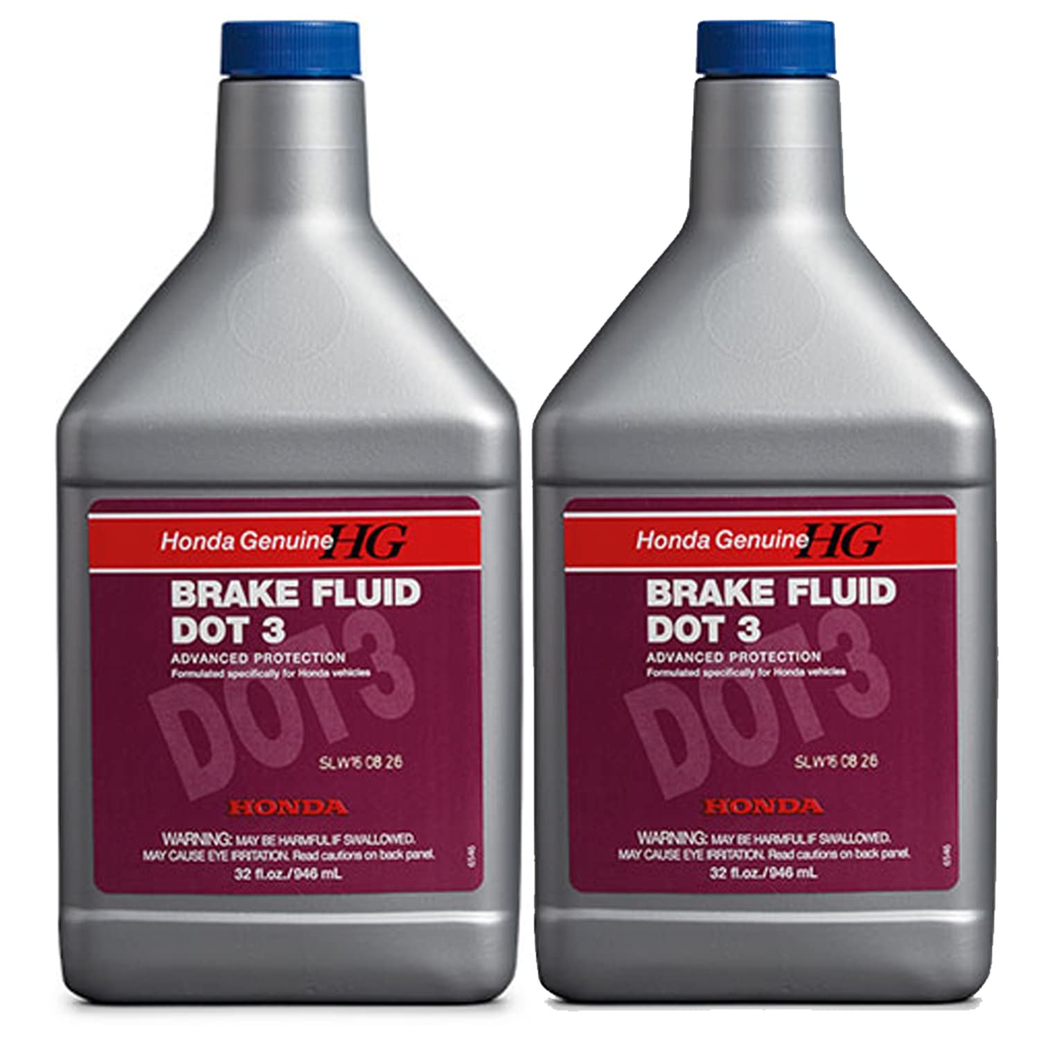 Genuine OEM Brake Fluid DOT 3 for Honda Vehicles - 2 Quarts