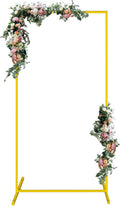 Wedding Arch 6.6 ft x 3.3 ft Square Backdrop Stand - Gold Ceremony