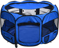 Portable Soft Dog Pen for Indoor and Outdoor Use, 45 in Blue
