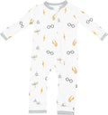 KYTE BABY Unisex Bamboo Rayon Zippered Rompers 0-24 Months - Soft