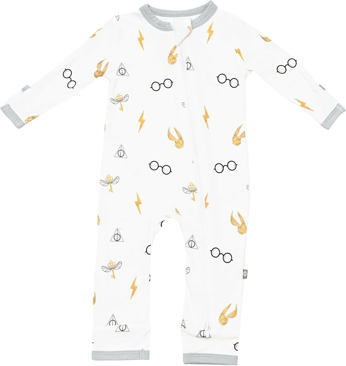 KYTE BABY Unisex Bamboo Zippered Rompers for Infants 0-24 Months