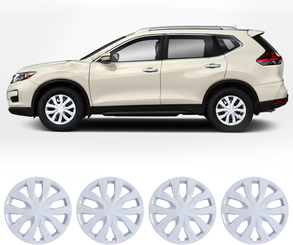 Winjet 17 Inch Hubcaps for 2014-2020 Nissan Rogue - Set of 4