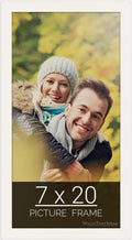 wallsthatspeak 7x20 white Picture Frame for Posters or Puzzles